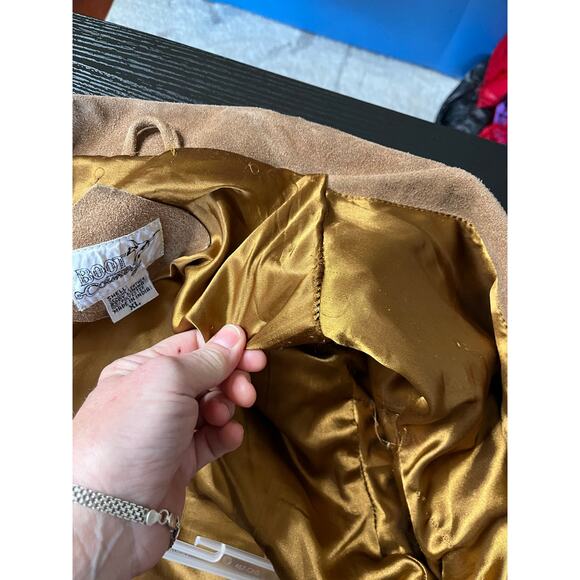 Vintage Boot Country Classic Western/Cowgirl Suede Leather Fringe Coat/Jacket - Picture 9 of 10